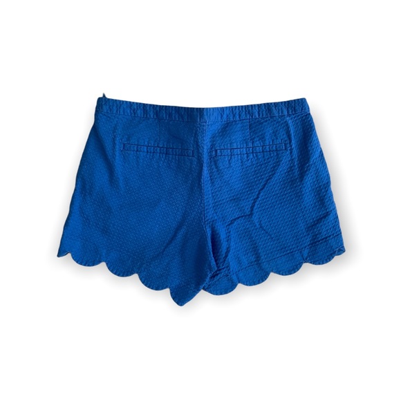 Lily Pultizer 5 Inch Buttercup Scallop Blue Shorts - Picture 3 of 4